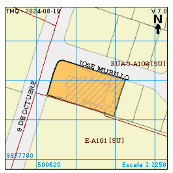 Implantacion-grafica-del-lote Grundstück/Haus in Quito zu verkaufen